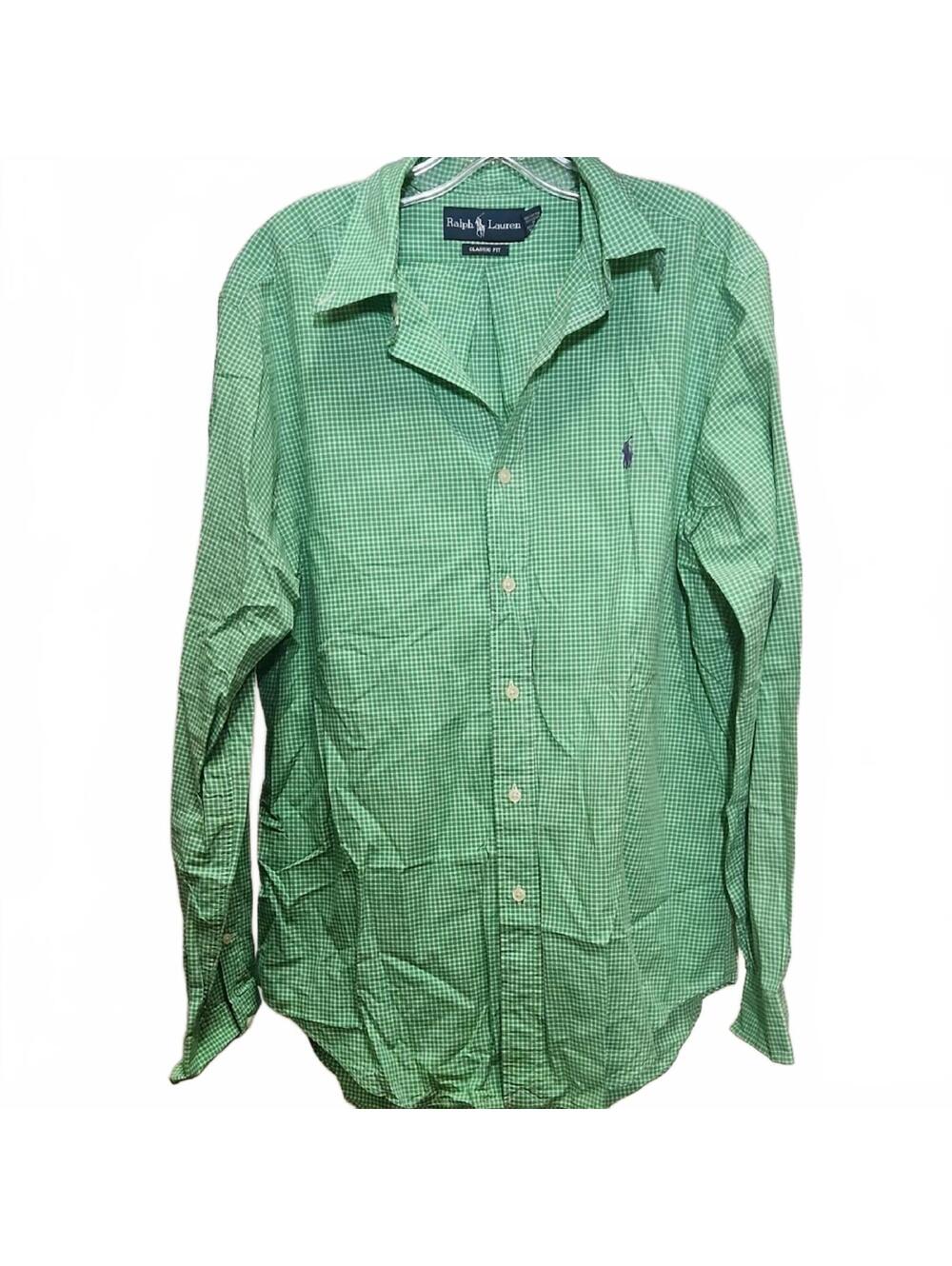 Ralph Lauren | Green Checkered Casual Shirt | M